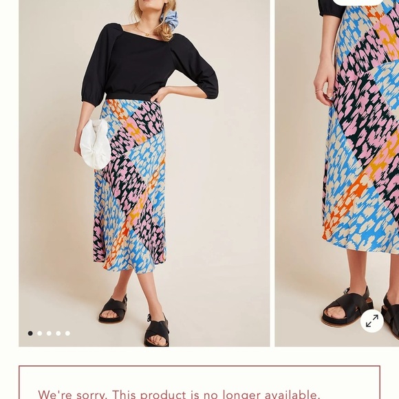 Anthropologie Dresses & Skirts - Anthropologie Vibrant Abstract Midi Skirt